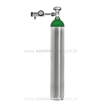 Kit Cilindro de Oxigênio 5L e Fluxômetro Regulador Click