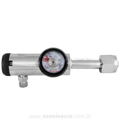 Kit Cilindro de Oxigênio 3L e Fluxômetro Regulador Click